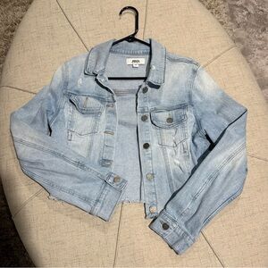 JBD Light Blue Cropped Denim Jacket